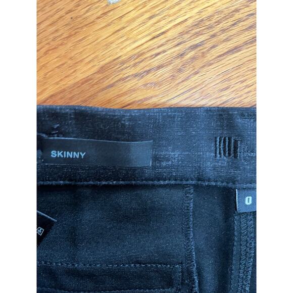 Kut from the Kloth charcoal patterned skinny‎ pants size 0 Stretch classic work - Picture 5 of 7
